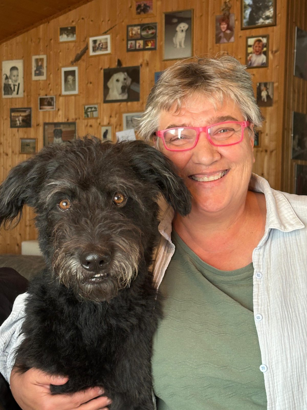 Sabine Padberg mit ihrem Hund